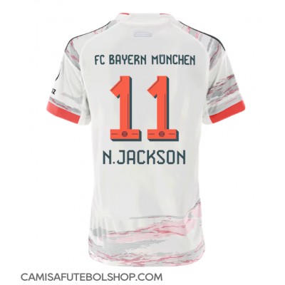 Camisa de time de futebol Bayern Munich Nicolas Jackson #11 Replicas 2º Equipamento Feminina 2025-26 Manga Curta Camisa de time de futebol Bayern Munich Nicolas Jackson #11 Replicas 2º Equipamento Feminina 2025-26 Manga Curta